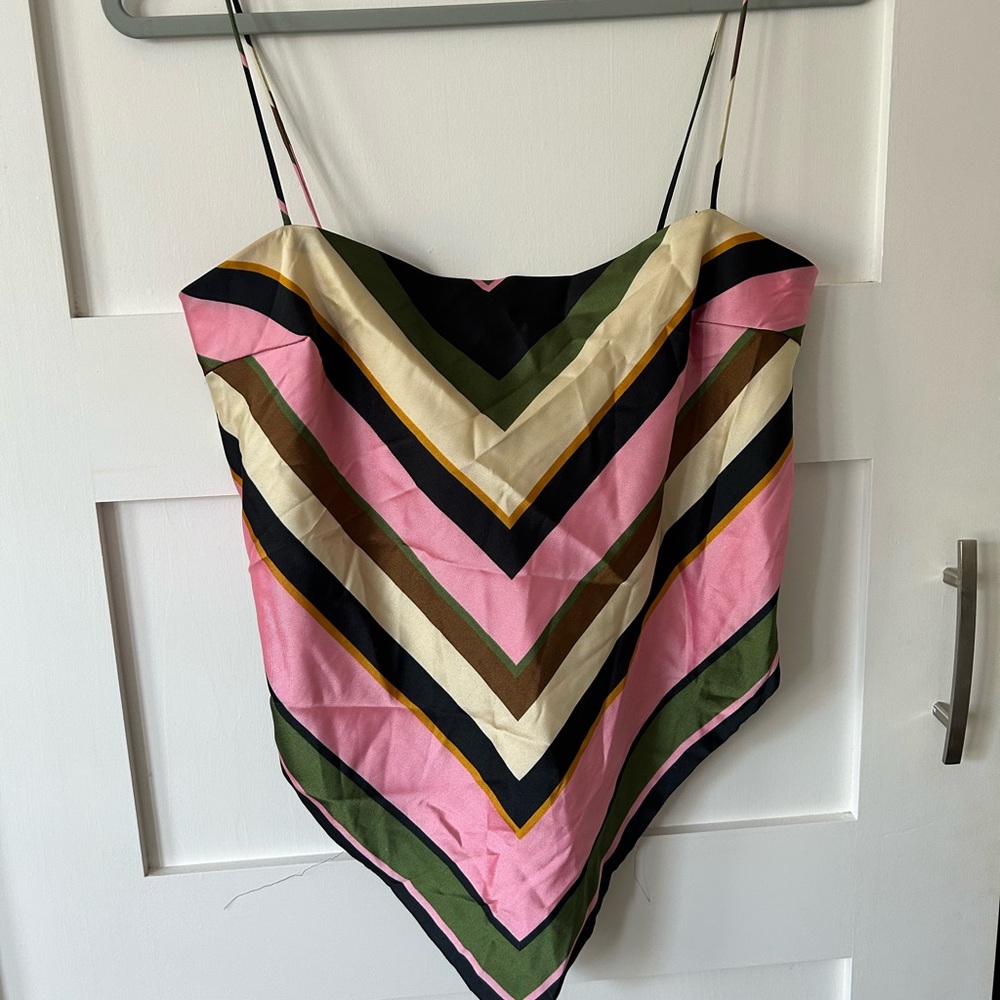 Zara Multicolor Chevron Camisole Top